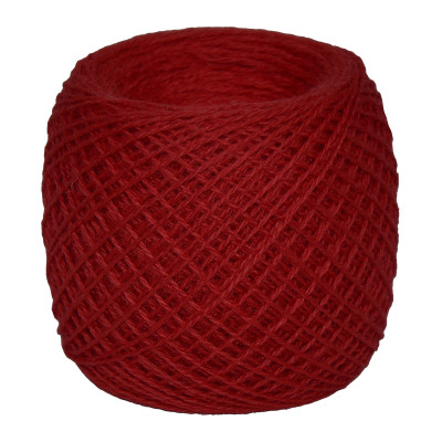 Przędza półwełniana merynosowa 10/2 nr.11 czerwony 100g/500m TM Yaroslav